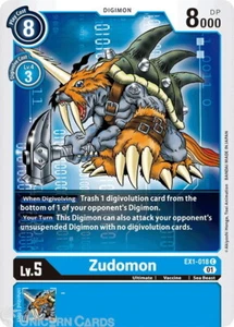 Tarjeta Digimon Zudomon común como nueva EX1-018 - Imagen 1 de 1
