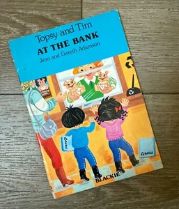 Rare Vintage Topsy and Tim At The Bank by Jean and Gareth Adamson - Picture 1 of 6