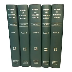 5 Vol Set Historical & Genealogical Miscellany John Stillwell NY NJ Genealogy - Picture 1 of 8
