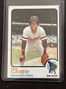 Rod Carew Twins 1973 Topps #330 - Imagen 1 de 2