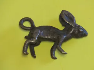 Antiguo Akan Ashanti Oro Peso Conejo Tribal Africano - Imagen 1 de 10