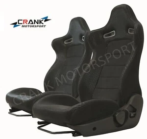 2x Crank Motorsport R34 GTR VspecII Series 2 style seats+ Rail package. AU Stock - Picture 1 of 14