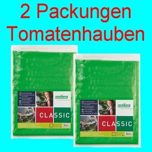 2 Stk Tomatenhauben Gewächshaus Folientunnel Vlies Reifehaube Folie Gartenvlies - Bild 1 von 1