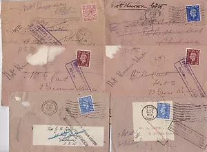 1931/48 10 x EPSOM LONG GROVE HOSPITAL RETURN PERFIN COVER - MEDICAL - SURREY - Bild 1 von 2