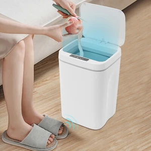 16L Automatic Trash Can Smart Motion Sensor Waste Bin Rubbish Kitchen Trashcan - Picture 1 of 13