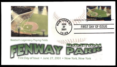 2001 Fenway Park FDC Baseball's Legendary Playing Fields FPMG Cachet - Image 1 of 4