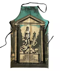 Delantal vintage de algodón y PVC estilo griego antiguo por DODO hecho en Inglaterra - Imagen 1 de 10