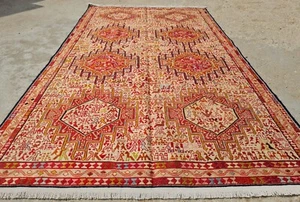 Reduced Price Hand Knotted Soumak Pictorial Silk Kilim Area Rug 6.5 x 3.10 - Picture 1 of 8