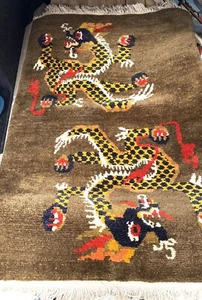 Tibet Schurwolle Handgeknüpfter Teppich - Bild 1 von 5