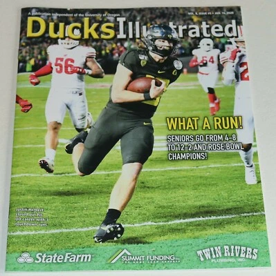 Rose Bowl 2020 Oregon Ducks vs Wisconsin Badgers revisión pictórica Justin Herbert Foto 1 de 4