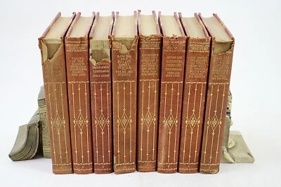 WILLIAM SHAKESPEARE 8 Volume Set Leather/Marbled Bindings Illustrated NICE! Foto 1 de 4