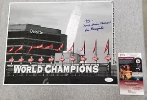 ST. LOUIS CARDINALS JOE GARAGIOLA AUTOGRAPHED  11x14 PICTURE PHOTO CHAMPIONS JSA - Picture 1 of 3