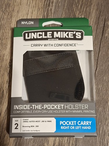 Uncle Mike's Size 2 Inside The Pocket Holster. 87442 Most small autos ...