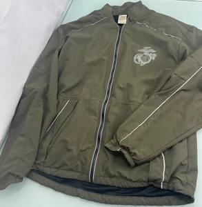 Marines New Balance Windbreaker Laufjacke Herren M durchgehender Reißverschluss Nylon hergestellt in den USA - Bild 1 von 7