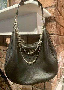 Coach Black Leather Bag - Picture 1 of 5
