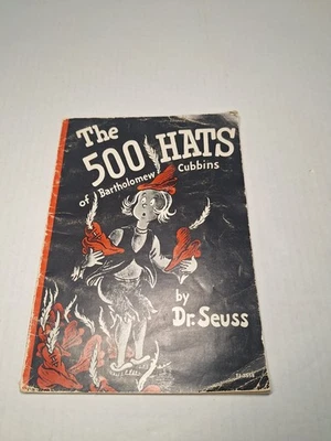 Vintage Dr. Suess The 500 Hats Of Bartholomew Cubbins Paperback Book  - Image 1 of 4