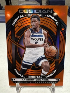 2024-25 Obsidian Baloncesto Orbital-Anthony Edwards #1 Naranja/99 - Imagen 1 de 2