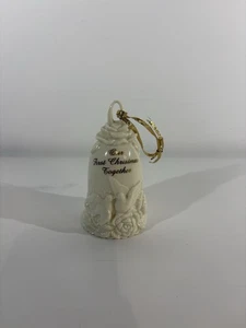 Vintage “Our First Christmas Together" Bell Christmas Ornament With Doves - Picture 1 of 3