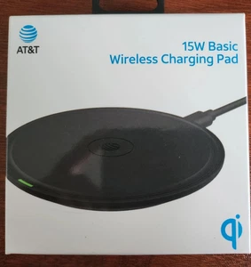 AT&T Fast Charge 15W Compact Wireless Charging Pad - NEW !!! - Picture 1 of 3
