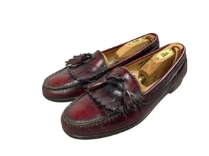 GH Bass Weejuns Halbschuh Herren 10,5C Burgundrot Tasseled Leder Elegant Schuhe - Bild 1 von 11