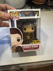 Funko Pop Heroes Wonder Woman Hot Topic Exclusive #178 DC Comics Justice League - Picture 1 of 2