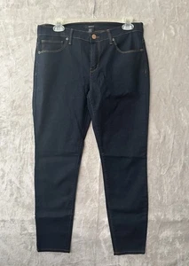 Pantalones de mezclilla Forever 21 para mujer 30 azul lavado oscuro ajustados tiro medio elásticos ank nuevos sin etiquetas - Imagen 1 de 12
