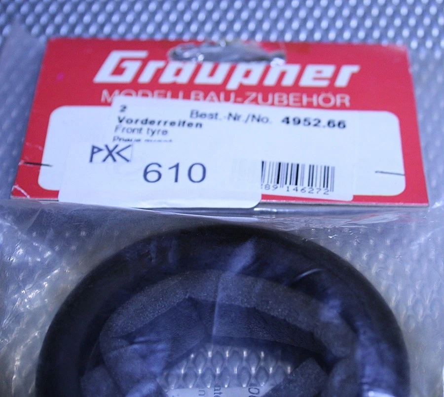 Graupner Formel 1 Slickreifen vorne 4952.66 NOS /Neu in OVP kostl. Versand - Bild 1 von 1