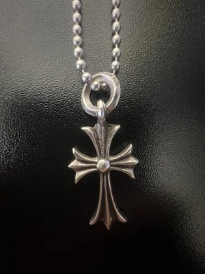 Mini Cruz Corazones Cromados Plata de Ley 925 100% Auténtica Foto 1 de 4