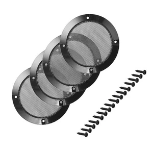 4pcs 3 inch Speaker Grill Mesh Decorative Circle Woofer Guard Protector Cover - Picture 1 of 4