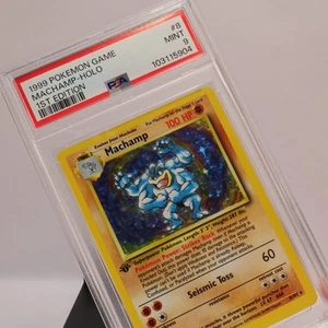 Pokemon TCG - Machamp 8/102 Base Set Holo Rare - PSA 9 MINT - Picture 1 of 3