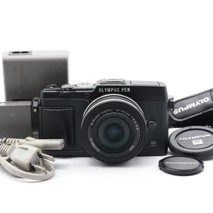 Olympus PEN E-P5 Digitalkamera Body schwarz 14-42mm Objektiv [Near Mint / 1760 Auslösungen] - Bild 1 von 11