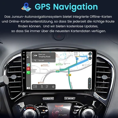 DAB+ Auto Für Nissan Juke J15 2010-2014 CarPlay Android 13 Autoradio GPS 4+64GB - Bild 1 von 4