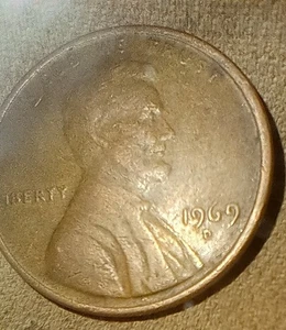 1969 D Floating Roof Error Penny and No FG initials Mint Error - Rare Cent - Picture 1 of 6