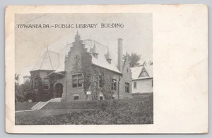 Undivided Back Postcard Public Library Towanda Pennsylvania - Picture 1 of 2