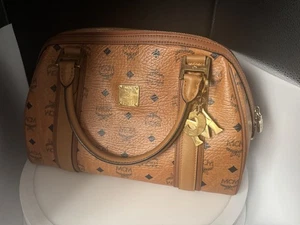 echt MCM München braun Leder große Handtasche 05427 - Bild 1 von 14