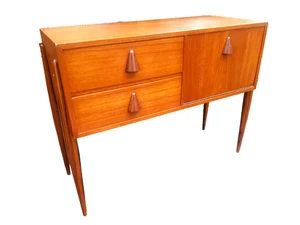 Deutsche Teak-Kommode von Reinhold Stotz für Heinrich Vogt  1960er, M.224 - Bild 1 von 16