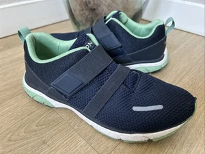 Vionic Drift Milan Sneakers Size 9 Navy Blue Adjustable Comfort Orthotic Arch - Picture 1 of 9