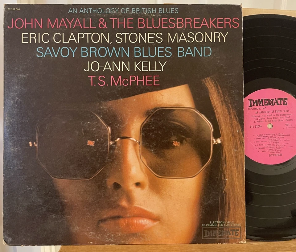 John Mayall Eric Clapton An Anthology of British Blues Vinyl LP Immediate J Page Foto 1 de 4