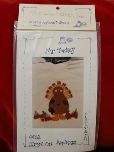 Mr. Turkey Iron On Applique Pattern 9902 Free Shipping  - Picture 1 of 2