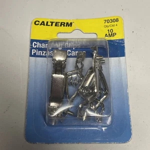 10 Amp Jaw Type Battery Charging Test Clips 4 Pack - Foto 1 di 2