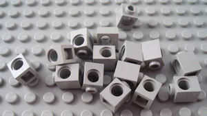 LEGO Lot of 15 Light Gray 1x1 Technic Brick Pieces with Hole - Picture 1 of 1