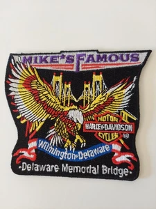 Harley-Davidson Wilmington DE Bügelbild Applikation Patch Neu ohne Etikett 3-3/4" t x 4,5" mit Adler - Bild 1 von 3