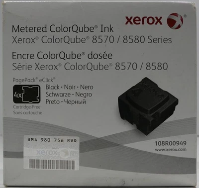 NEW Genuine Xerox Metered ColorQube Ink - Black (108R00949) 8570 / 8580 Series - Image 1 of 4