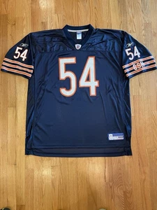 VTG Chicago Bears Brian Urlacher NFL Football Jersey Reebok On Field XXL MESH - Picture 1 of 11