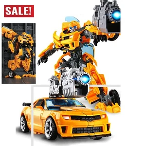 2 in 1 Kinder Transformer Bumblebee Roboter Figur Auto Actionsfigur Spielzeug DE - Bild 1 von 5