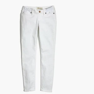New Madewell Maternity Side Panel Skinny Jeans Pure White Adjustable 31 K9152 - Picture 1 of 10