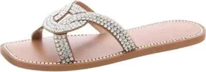 I.N.C. "PEYTTON" SILVER RHINESTONE FLAT SANDALS SIZE 6.5M MSRP 49.50 NEW - Picture 1 of 12