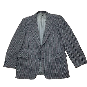 GIVENCHY for Chequers Wool Tweed Blazer Men 42 Academy Plaid Jacket Sport Coat - Picture 1 of 19
