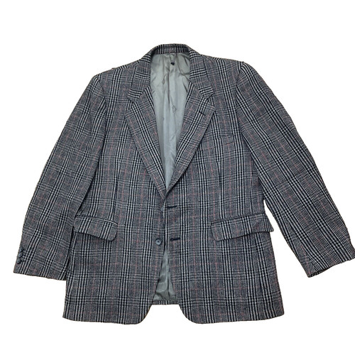 GIVENCHY for Chequers Blazer Lana Tweed Uomo 42 Academy Plaid Giacca Cappotto Sportivo