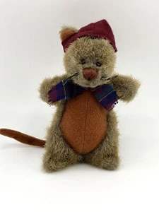 Vtg Ganz Cottage Collectibles Meatball Italian Mouse Plush Stuffed Animal - Picture 1 of 8